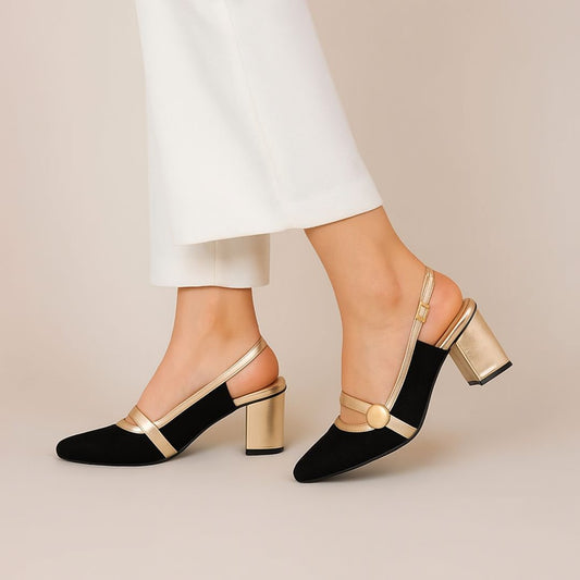 Golden Sling Back ZM-1012