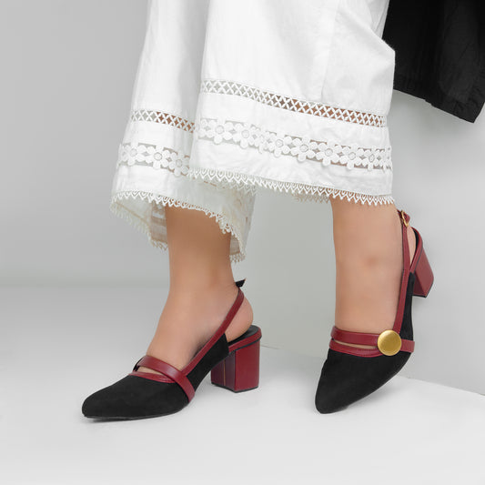 Maroon Sling Back ZM-1012