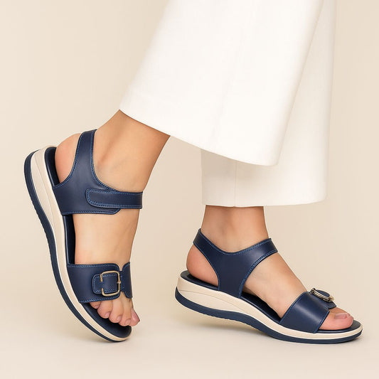Blue Buckled Sandal ZW-1503