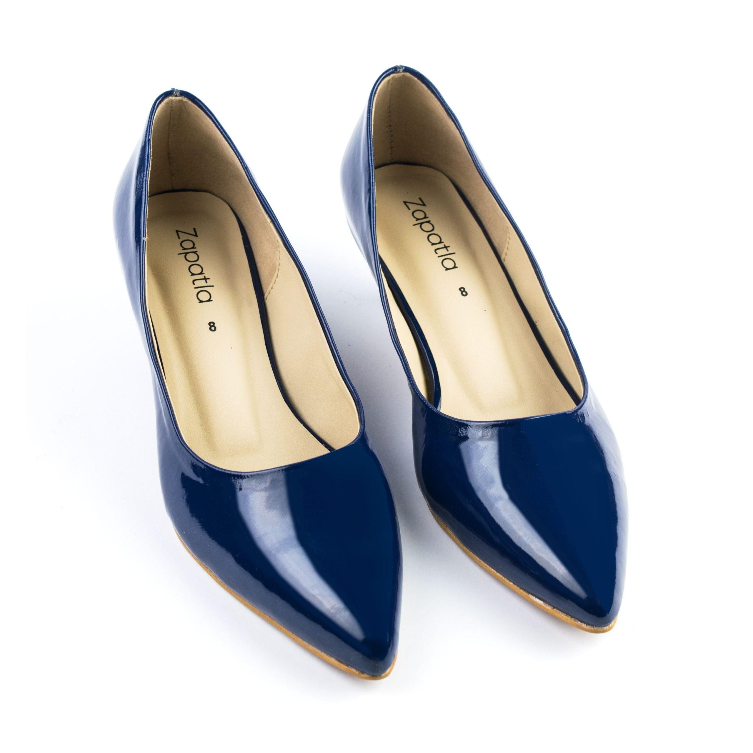Blue Court Shoes WS013 - Zapatla