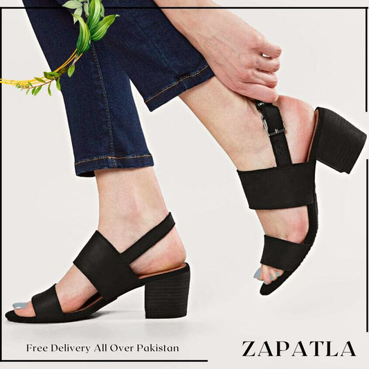 Black Ankle Strap Heel Sandal by Zapatla s11 Black - ZapatlaSandalFootwearZapatlaS11Black Ankle Strap Heel Sandal by Zapatla s11 Black06|36Black Ankle Strap Heel Sandal by Zapatla s11 BlackSandalFootwearBlack#opti