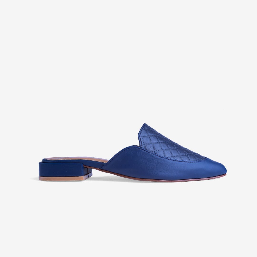 36Classic Point toe Mules by Zapatla pw051 BluemulesFootwearBlue#opti