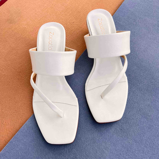 White Women Sandal Ws72 - Zapatla